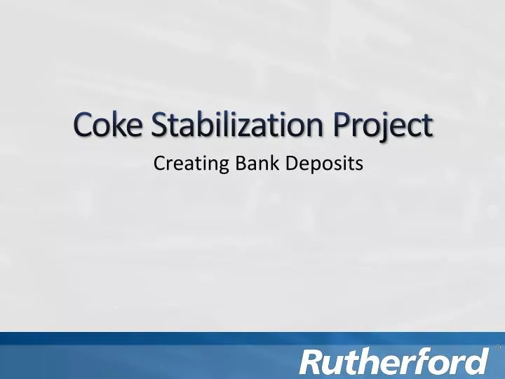 coke stabilization project