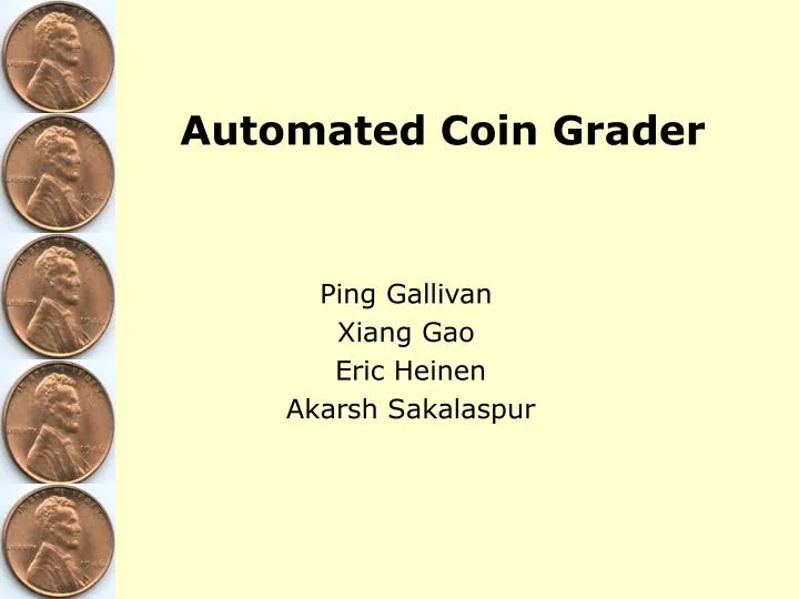 automated coin grader