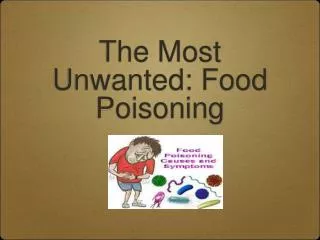 The Most Unwanted: Food Poisoning