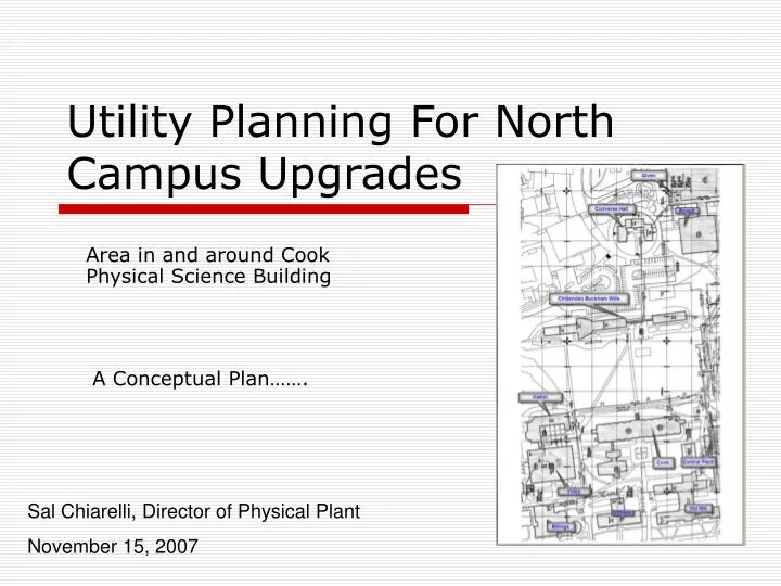 utility planning for north campus upgrades
