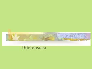 diferensiasi