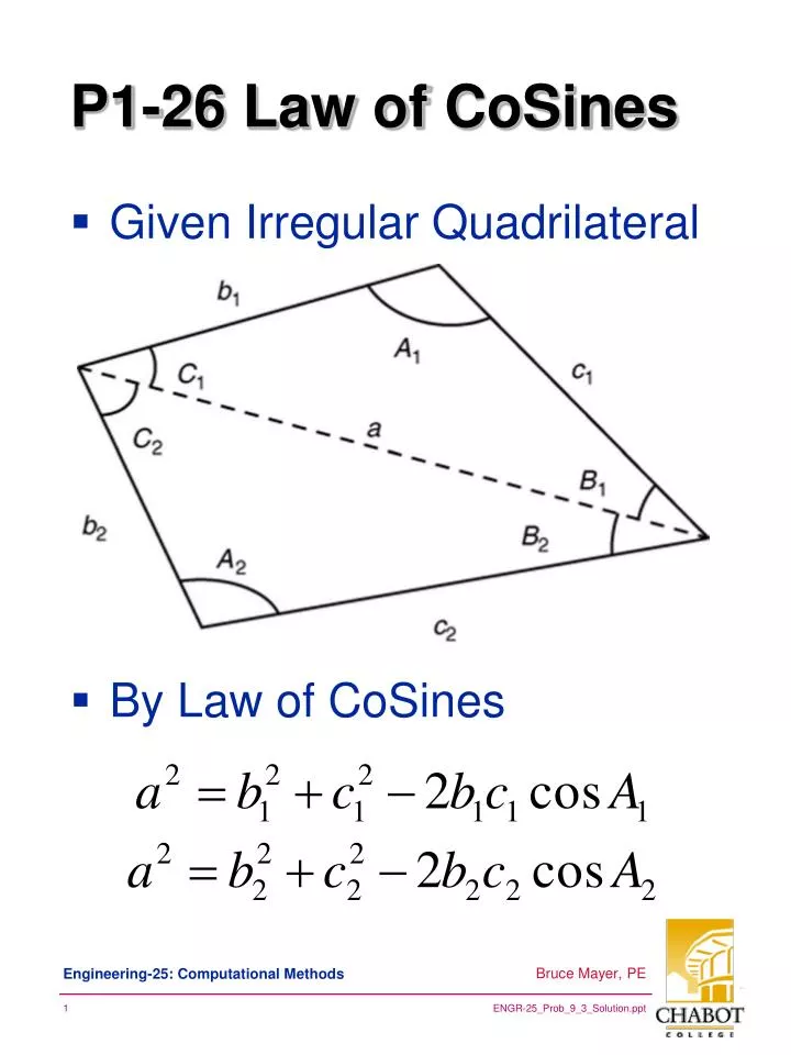 p1 26 law of cosines