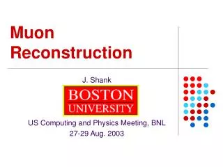 Muon Reconstruction