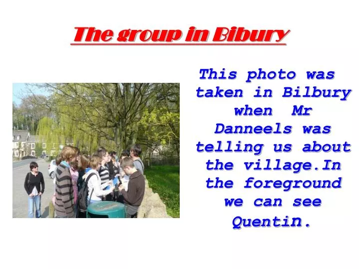 the group in bibury