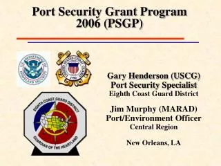 Port Security Grant Program 2006 (PSGP)