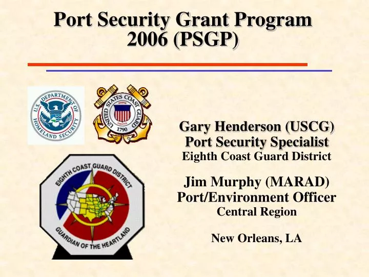 port security grant program 2006 psgp