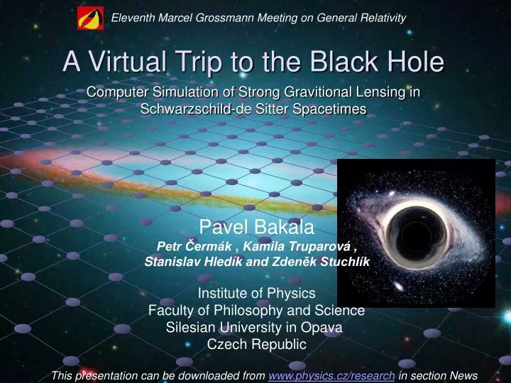 a virtual trip to the black hole