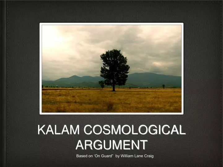 kalam cosmological argument