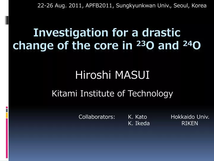hiroshi masui kitami institute of technology