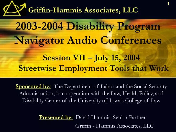 2003 2004 disability program navigator audio conferences