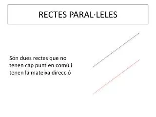 rectes paral leles