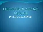 HORMONES OF ADRENAL MEDULLA