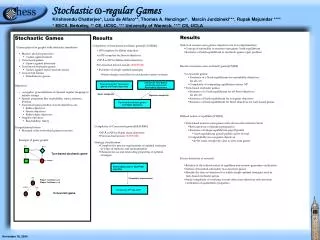 Stochastic  -regular Games