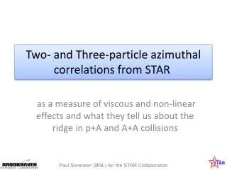 Two- and Three-particle azimuthal correlations from STAR 