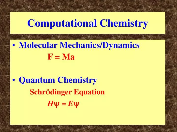 computational chemistry