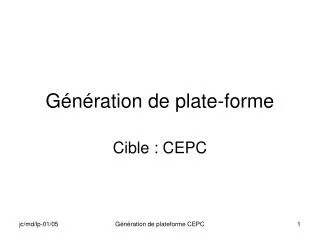 g n ration de plate forme