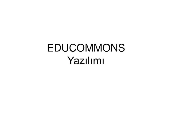 educommons yaz l m