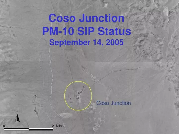 coso junction pm 10 sip status september 14 2005
