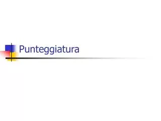 punteggiatura
