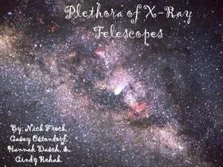 Plethora of X-Ray Telescopes