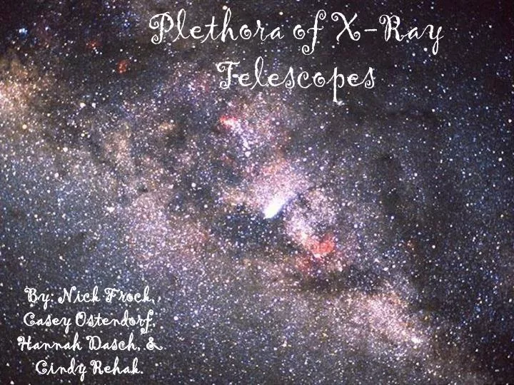 plethora of x ray telescopes