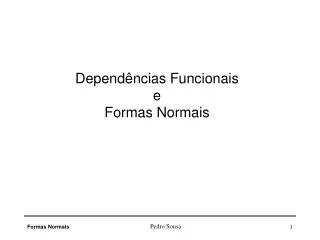 depend ncias funcionais e formas normais
