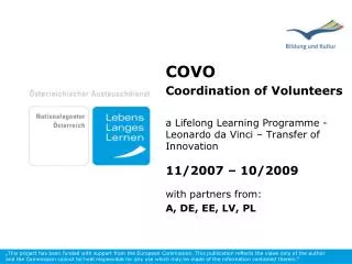 COVO Coordination of Volunteers