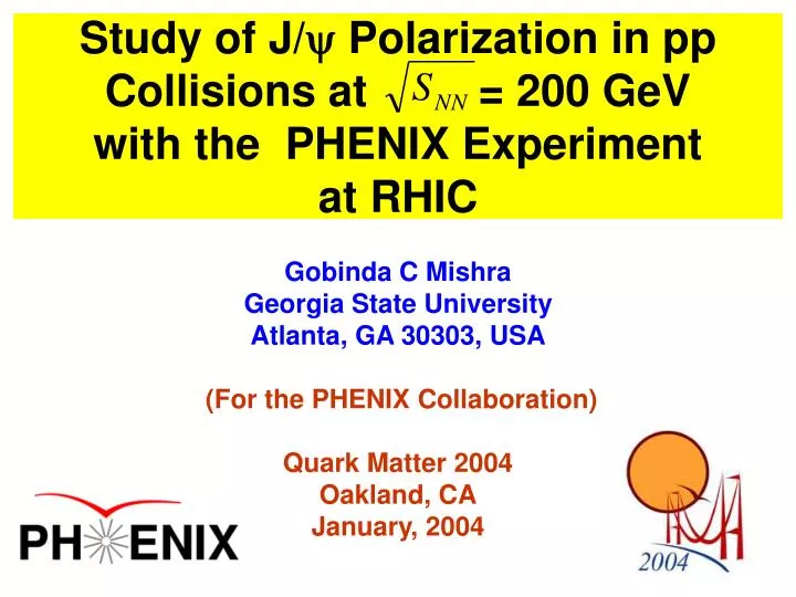 study of j y polarization in pp collisions at 200 gev with the phenix experiment at rhic