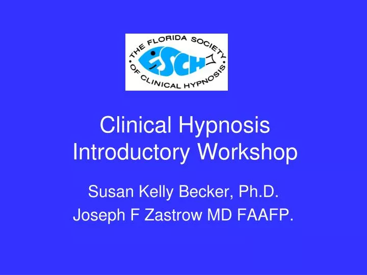 clinical hypnosis introductory workshop