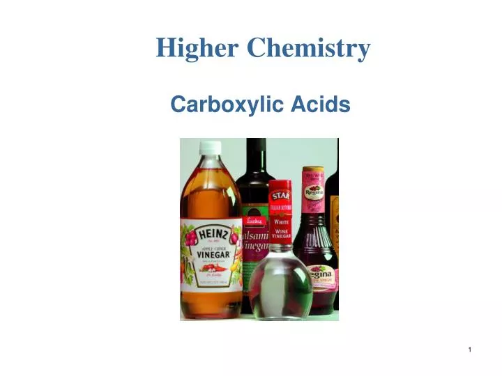 higher chemistry
