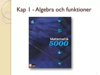 kap 1 algebra och funktioner
