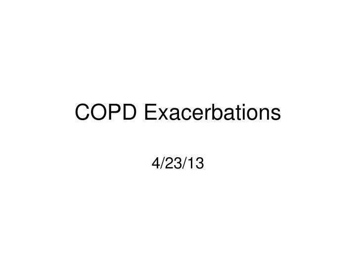 copd exacerbations