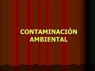 contaminaci n ambiental