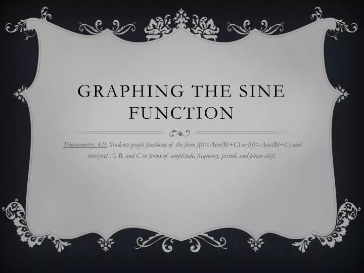 graphing the sine function