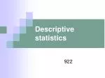 Understanding Experiments: Hypothesis, Variables, and Descriptive Statistics - slide 1