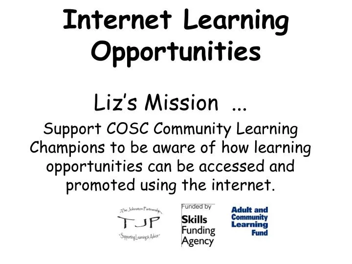 internet learning opportunities