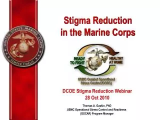 Stigma Reduction in the Marine Corps