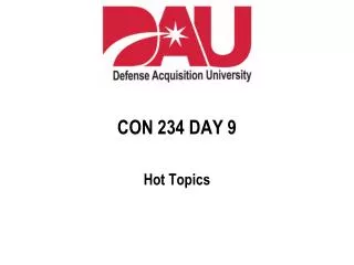 CON 234 DAY 9