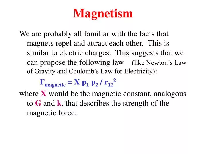 magnetism