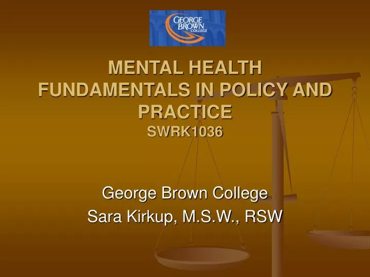 mental health fundamentals in policy and practice swrk1036