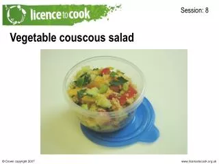 Vegetable couscous salad
