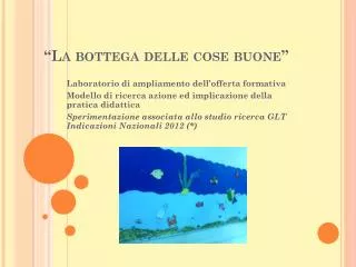 la bottega delle cose buone