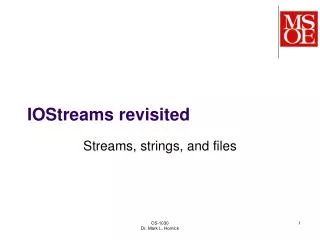 IOStreams revisited