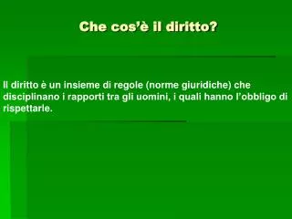 che cos il diritto