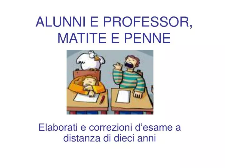 alunni e professor matite e penne