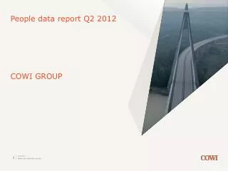 People data report Q2 2012 COWI GROUP