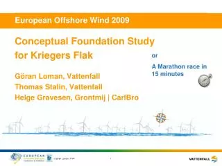 European Offshore Wind 2009