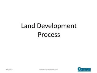 Land Development Process