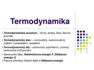 termodynamika
