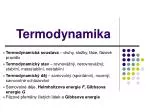 Termodynamika - slide 1